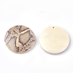 Printed Wooden Pendants&nbsp;WOOD-S045-032H