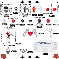 DIY Gothic Style Stretch Bracelet Making Kits&nbsp;DIY-SC0033-37