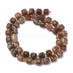 Natural Black Moonstone Beads Strands&nbsp;GG-CBAC972-A07-01