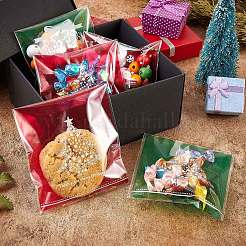 400 Pcs 4 Styles Self-Adhesive Christmas Candy Bags&nbsp;JX059A