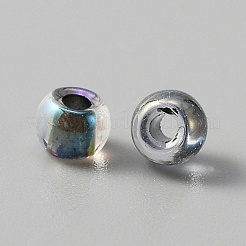 Transparent Inside Colours Rainbow Glass Seed Beads&nbsp;GLAA-WH0023-21