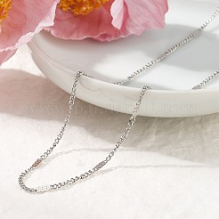 2MM 304 Stainless Steel Curb Chain Necklaces&nbsp;NJEW-T016-13P