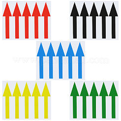 15 Sheets 5 Colors Rectangle PVC Self-Adhesive Arrows Guide Label Stickers&nbsp;DIY-GF0013-06