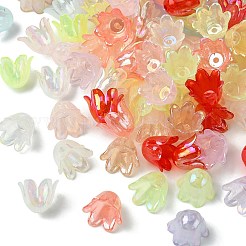 6-Petal Imitation Jelly Acrylic Bead Caps&nbsp;JACR-FS0001-02