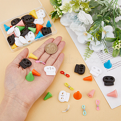 20Pcs 10 Style Synthetic Rubber Knitting Needle Point Protectors&nbsp;DIY-DC0002-56