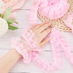 Polyester Lace Trim&nbsp;OCOR-WH0047-91B