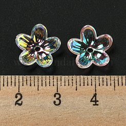 Iridescent Acrylic Bead Caps&nbsp;OACR-C021-06