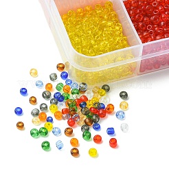 100G 10 Colors 8/0 Glass Seed Beads&nbsp;SEED-YW0002-40