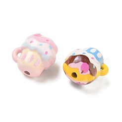 Baking Paint Alloy Beads&nbsp;AL-CBABBA2-02B