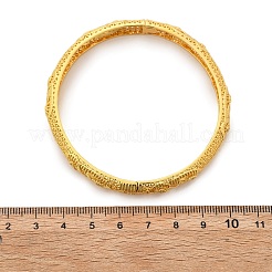 Brass Micro Pave Cubic Zirconia Hinged Bangles for Women&nbsp;BJEW-D313-02G