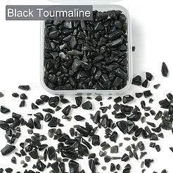 50G Natural Black Tourmaline Chip Beads&nbsp;G-YW0001-67