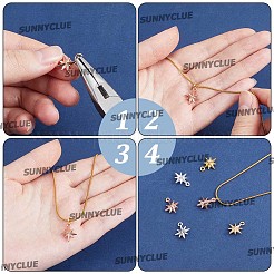 100Pcs 5 Colors Tibetan Style Alloy Pendants&nbsp;FIND-SC0023-23