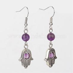 Tibetan Style Alloy Dangle Earring&nbsp;EJEW-JE02072