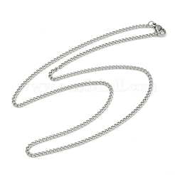 Tarnish Resistant Women's 304 Stainless Steel Twisted Chain Necklaces&nbsp;X-STAS-O037-58P