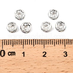 Brass Rhinestone Spacer Beads&nbsp;RB-A014-Z5mm-28S-NF