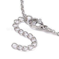 Tarnish Resistant 304 Stainless Steel Macrame Pouch Empty Stone Holder for Pendant Necklaces Making&nbsp;X-NJEW-JN04441-02