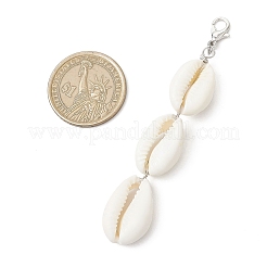 Natural Mixed Cowrie Shell Pendants Decorations&nbsp;HJEW-JM03631