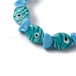 Handmade Lampwork Beads Strands&nbsp;LAMP-G154-07J