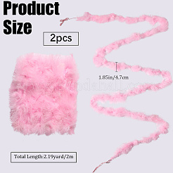2Pcs Turkey Feathers Fluff Boa for Dancing&nbsp;AJEW-GF0011-06