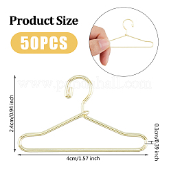50Pcs Mini Iron Clothing Hanger&nbsp;AJEW-FH0004-38B