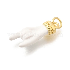Rack Plating Brass Enamel Pendants&nbsp;KK-L225-028G-01