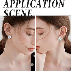 500Pcs Eco-Friendly Plastic Stud Earring Findings&nbsp;KY-SP0001-03B