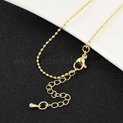 Brass Ball Chains Necklace for Women&nbsp;NJEW-P265-13G