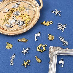 2Bags 2 Colors Tibetan Style Alloy Pendants&nbsp;FIND-YW0007-75