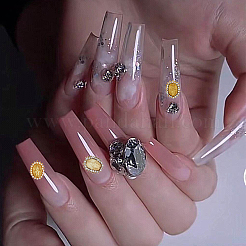 30Pcs 3 Style Alloy Rhinestone Cabochons&nbsp;MRMJ-HY0001-07