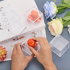 Square Transparent Plastic Candy Storage Case&nbsp;LS-ODIS-WH0043-53