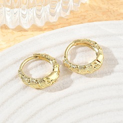 Brass Hoop Earrings&nbsp;KK-CBA30C7-12G