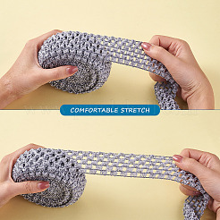 2 Rolls 2 Sizes Polyester Elastic Ribbon&nbsp;EW-TA0001-02H