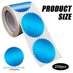 Paper Self-Adhesive Serrated Edge Awards Blank Stickers&nbsp;DIY-WH0504-151D
