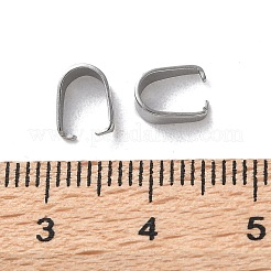 304 Stainless Steel Snap on Bails&nbsp;STAS-V007-02B-P