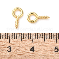 Brass Screw Eye Pin Peg Bails&nbsp;KK-K390-02G
