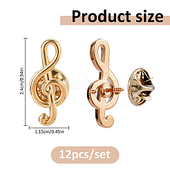 12Pcs Zinc Alloy Lapel Pin Backs for Backpack Clothes&nbsp;JEWB-FG0001-85KCG
