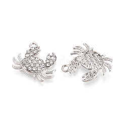 Alloy Rhinestone Pendants&nbsp;FIND-N008-02P