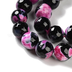 Natural Fire Crackle Agate Beads Strands&nbsp;G-M437-A01-01G