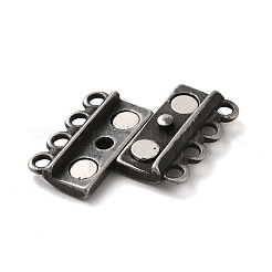 304 Stainless Steel Multi-Strands Magnetic Slide Clasps&nbsp;STAS-P325-05B