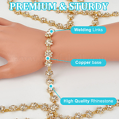 2.5 Yards Rhinestone Cup Chains&nbsp;FIND-WH0111-638G
