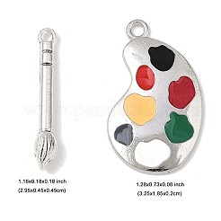 10Pcs 2 Styles Alloy Enamel Pendants&nbsp;ENAM-FP0003-08