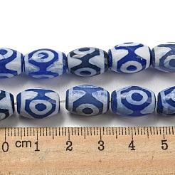 Blue Tibetan Style dZi Beads Strands&nbsp;TDZI-NH0001-C11-01