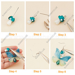 DIY Mushroom Earring Making Kit&nbsp;DIY-SC0020-35