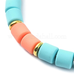 Polymer Clay Column Beaded Stretch Bracelets&nbsp;BJEW-JB09782