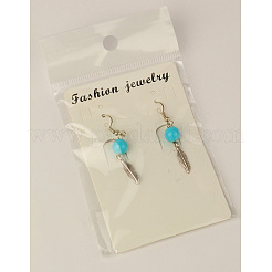 Fashion Leather Dangle Earrings&nbsp;EJEW-JE00251