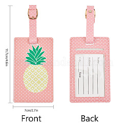 PU Leather Luggage Bag Tags&nbsp;AJEW-GF0001-71A