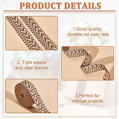 8 Yards 4 Colors Ethnic Style Embroidery Polyester Ribbons&nbsp;OCOR-BC0005-65