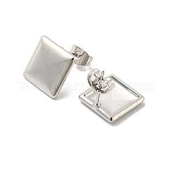 Brass Stud Earrings&nbsp;EJEW-B035-14P