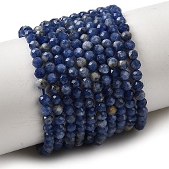 Natural Sodalite Beads Strands&nbsp;G-L653-B02-3mm-01