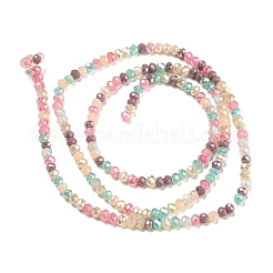 Electroplate Opaque Glass Beads Strands&nbsp;GLAA-T006-07-A10